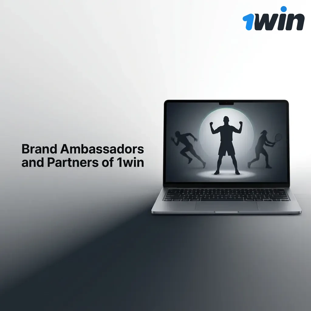 1win brand ambassadors and partners in India including Bollywood personalities and cricket community figures